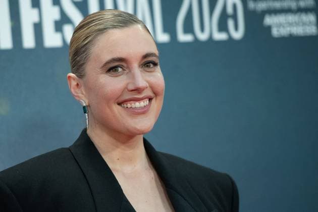 London BFI Jay Kelly Premiere Greta Gerwig attending the Jay Kelly Premiere as part of the BFI London Film Festival in London, England on October 10, 2025. Photo by Aurore Marechal ABACAPRESS.COM London  Copyright: xMarechalxAurore ABACAx