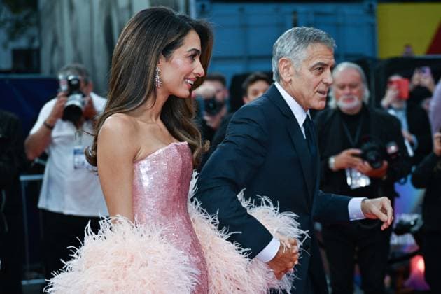 London BFI Jay Kelly Premiere George Clooney and Amal Clooney attending the Jay Kelly Premiere as part of the BFI London Film Festival in London, England on October 10, 2025. Photo by Aurore Marechal ABACAPRESS.COM London  Copyright: xMarechalxAurore ABACAx