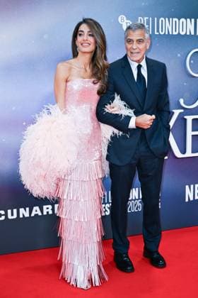London BFI Jay Kelly Premiere Amal Clooney and George Clooney attending the Jay Kelly Premiere as part of the BFI London Film Festival in London, England on October 10, 2025. Photo by Aurore Marechal ABACAPRESS.COM London  Copyright: xMarechalxAurore ABACAx