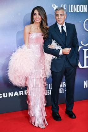 London BFI Jay Kelly Premiere Amal Clooney and George Clooney attending the Jay Kelly Premiere as part of the BFI London Film Festival in London, England on October 10, 2025. Photo by Aurore Marechal ABACAPRESS.COM London  Copyright: xMarechalxAurore ABACAx