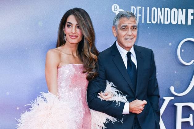 London BFI Jay Kelly Premiere Amal Clooney and George Clooney attending the Jay Kelly Premiere as part of the BFI London Film Festival in London, England on October 10, 2025. Photo by Aurore Marechal ABACAPRESS.COM London  Copyright: xMarechalxAurore ABACAx