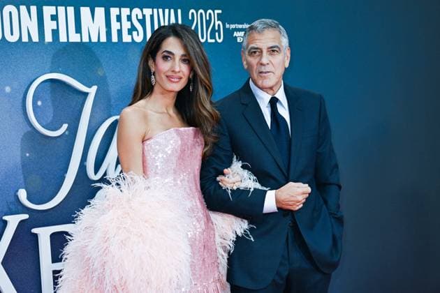 London BFI Jay Kelly Premiere Amal Clooney and George Clooney attending the Jay Kelly Premiere as part of the BFI London Film Festival in London, England on October 10, 2025. Photo by Aurore Marechal ABACAPRESS.COM London  Copyright: xMarechalxAurore ABACAx