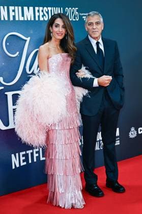 London BFI Jay Kelly Premiere Amal Clooney and George Clooney attending the Jay Kelly Premiere as part of the BFI London Film Festival in London, England on October 10, 2025. Photo by Aurore Marechal ABACAPRESS.COM London  Copyright: xMarechalxAurore ABACAx