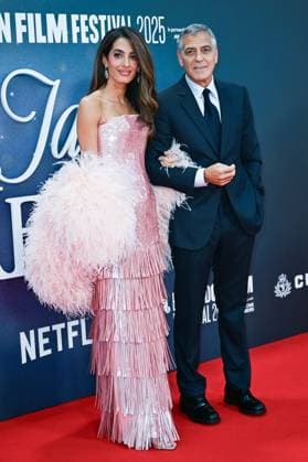 London BFI Jay Kelly Premiere Amal Clooney and George Clooney attending the Jay Kelly Premiere as part of the BFI London Film Festival in London, England on October 10, 2025. Photo by Aurore Marechal ABACAPRESS.COM London  Copyright: xMarechalxAurore ABACAx