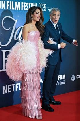 London BFI Jay Kelly Premiere Amal Clooney and George Clooney attending the Jay Kelly Premiere as part of the BFI London Film Festival in London, England on October 10, 2025. Photo by Aurore Marechal ABACAPRESS.COM London  Copyright: xMarechalxAurore ABACAx
