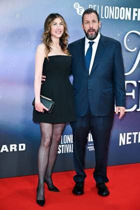 London BFI Jay Kelly Premiere Jackie Sandler and Adam Sandler attending the Jay Kelly Premiere as part of the BFI London Film Festival in London, England on October 10, 2025. Photo by Aurore Marechal ABACAPRESS.COM London  Copyright: xMarechalxAurore ABACAx