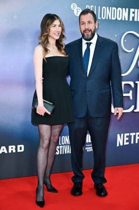 London BFI Jay Kelly Premiere Jackie Sandler and Adam Sandler attending the Jay Kelly Premiere as part of the BFI London Film Festival in London, England on October 10, 2025. Photo by Aurore Marechal ABACAPRESS.COM London  Copyright: xMarechalxAurore ABACAx
