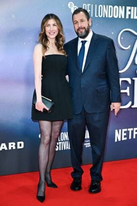 London BFI Jay Kelly Premiere Jackie Sandler and Adam Sandler attending the Jay Kelly Premiere as part of the BFI London Film Festival in London, England on October 10, 2025. Photo by Aurore Marechal ABACAPRESS.COM London  Copyright: xMarechalxAurore ABACAx