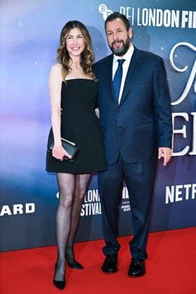 London BFI Jay Kelly Premiere Jackie Sandler and Adam Sandler attending the Jay Kelly Premiere as part of the BFI London Film Festival in London, England on October 10, 2025. Photo by Aurore Marechal ABACAPRESS.COM London  Copyright: xMarechalxAurore ABACAx