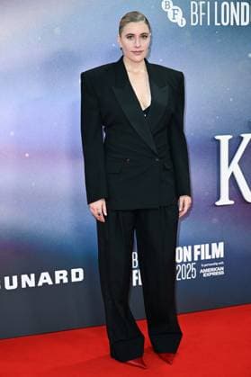 London BFI Jay Kelly Premiere Greta Gerwig attending the Jay Kelly Premiere as part of the BFI London Film Festival in London, England on October 10, 2025. Photo by Aurore Marechal ABACAPRESS.COM London  Copyright: xMarechalxAurore ABACAx