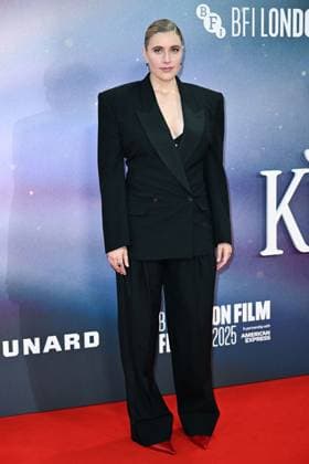 London BFI Jay Kelly Premiere Greta Gerwig attending the Jay Kelly Premiere as part of the BFI London Film Festival in London, England on October 10, 2025. Photo by Aurore Marechal ABACAPRESS.COM London  Copyright: xMarechalxAurore ABACAx