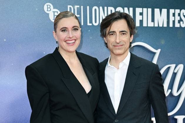 London BFI Jay Kelly Premiere Greta Gerwig and Noah Baumbach attending the Jay Kelly Premiere as part of the BFI London Film Festival in London, England on October 10, 2025. Photo by Aurore Marechal ABACAPRESS.COM London  Copyright: xMarechalxAurore ABACAx