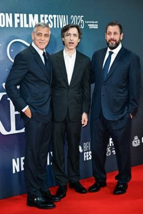 London BFI Jay Kelly Premiere George Clooney, Noah Baumbach and Adam Sandler attending the Jay Kelly Premiere as part of the BFI London Film Festival in London, England on October 10, 2025. Photo by Aurore Marechal ABACAPRESS.COM London  Copyright: xMarechalxAurore ABACAx