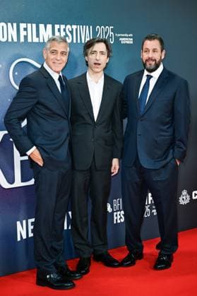 London BFI Jay Kelly Premiere George Clooney, Noah Baumbach and Adam Sandler attending the Jay Kelly Premiere as part of the BFI London Film Festival in London, England on October 10, 2025. Photo by Aurore Marechal ABACAPRESS.COM London  Copyright: xMarechalxAurore ABACAx