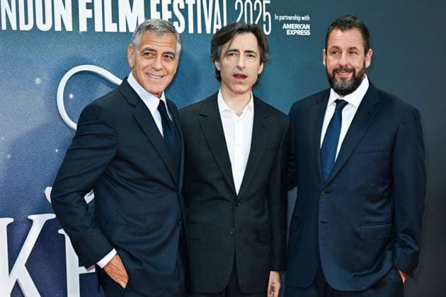 London BFI Jay Kelly Premiere George Clooney, Noah Baumbach and Adam Sandler attending the Jay Kelly Premiere as part of the BFI London Film Festival in London, England on October 10, 2025. Photo by Aurore Marechal ABACAPRESS.COM London  Copyright: xMarechalxAurore ABACAx