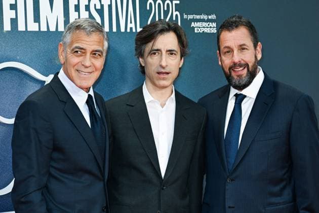 London BFI Jay Kelly Premiere George Clooney, Noah Baumbach and Adam Sandler attending the Jay Kelly Premiere as part of the BFI London Film Festival in London, England on October 10, 2025. Photo by Aurore Marechal ABACAPRESS.COM London  Copyright: xMarechalxAurore ABACAx