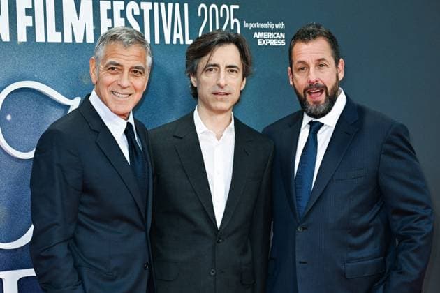 London BFI Jay Kelly Premiere George Clooney, Noah Baumbach and Adam Sandler attending the Jay Kelly Premiere as part of the BFI London Film Festival in London, England on October 10, 2025. Photo by Aurore Marechal ABACAPRESS.COM London  Copyright: xMarechalxAurore ABACAx