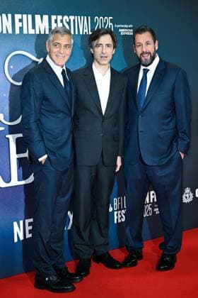 London BFI Jay Kelly Premiere George Clooney, Noah Baumbach and Adam Sandler attending the Jay Kelly Premiere as part of the BFI London Film Festival in London, England on October 10, 2025. Photo by Aurore Marechal ABACAPRESS.COM London  Copyright: xMarechalxAurore ABACAx
