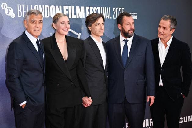 London BFI Jay Kelly Premiere George Clooney, Greta Gerwig, Director Noah Baumbach, Adam Sandler and David Heyman attending the Jay Kelly Premiere as part of the BFI London Film Festival in London, England on October 10, 2025. Photo by Aurore Marechal ABACAPRESS.COM London  Copyright: xMarechalxAurore ABACAx