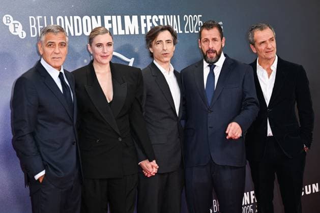 London BFI Jay Kelly Premiere George Clooney, Greta Gerwig, Director Noah Baumbach, Adam Sandler and David Heyman attending the Jay Kelly Premiere as part of the BFI London Film Festival in London, England on October 10, 2025. Photo by Aurore Marechal ABACAPRESS.COM London  Copyright: xMarechalxAurore ABACAx