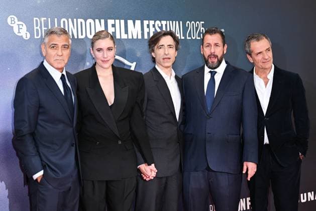 London BFI Jay Kelly Premiere George Clooney, Greta Gerwig, Director Noah Baumbach, Adam Sandler and David Heyman attending the Jay Kelly Premiere as part of the BFI London Film Festival in London, England on October 10, 2025. Photo by Aurore Marechal ABACAPRESS.COM London  Copyright: xMarechalxAurore ABACAx