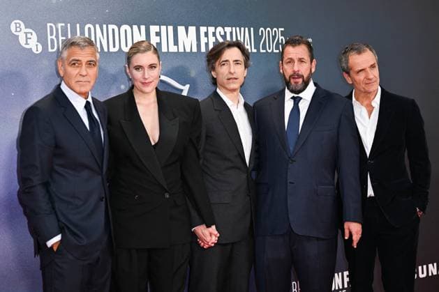 London BFI Jay Kelly Premiere George Clooney, Greta Gerwig, Director Noah Baumbach, Adam Sandler and David Heyman attending the Jay Kelly Premiere as part of the BFI London Film Festival in London, England on October 10, 2025. Photo by Aurore Marechal ABACAPRESS.COM London  Copyright: xMarechalxAurore ABACAx