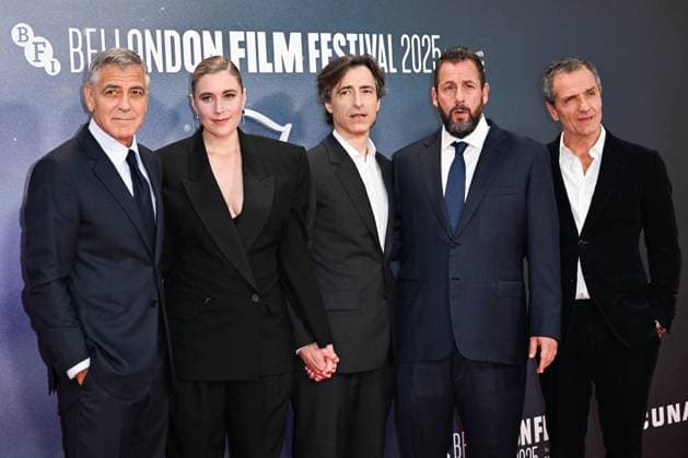 London BFI Jay Kelly Premiere George Clooney, Greta Gerwig, Director Noah Baumbach, Adam Sandler and David Heyman attending the Jay Kelly Premiere as part of the BFI London Film Festival in London, England on October 10, 2025. Photo by Aurore Marechal ABACAPRESS.COM London  Copyright: xMarechalxAurore ABACAx