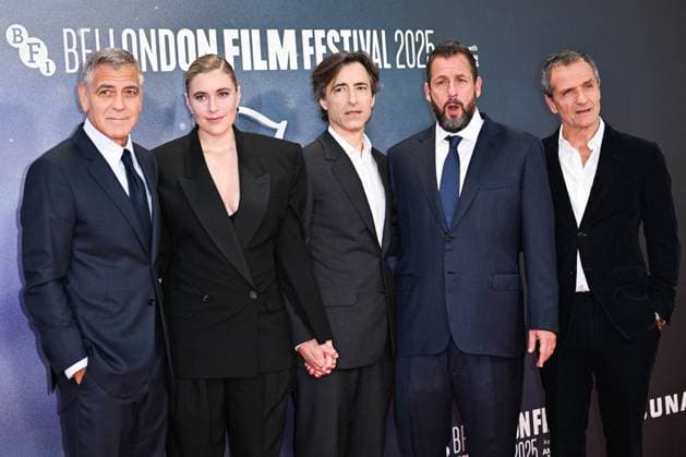London BFI Jay Kelly Premiere George Clooney, Greta Gerwig, Director Noah Baumbach, Adam Sandler and David Heyman attending the Jay Kelly Premiere as part of the BFI London Film Festival in London, England on October 10, 2025. Photo by Aurore Marechal ABACAPRESS.COM London  Copyright: xMarechalxAurore ABACAx