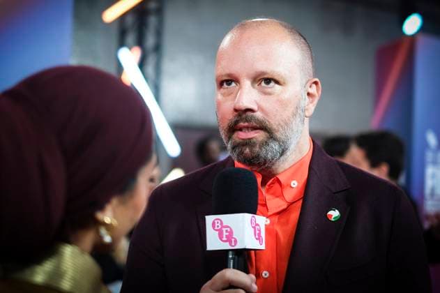 Yorgos Lanthimos at the premiere of the feature film Bugonia at the 69 BFI London Film Festival 2025 at the Royal Festival Hall London, 10 10 2025 Foto:xJ.xEdwardsx xFuturexImagex bugonia_5006