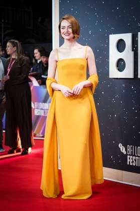 Emma Stone at the premiere of the feature film Bugonia at the 69 BFI London Film Festival 2025 at the Royal Festival Hall London, 10 10 2025 Foto:xJ.xEdwardsx xFuturexImagex bugonia_5015
