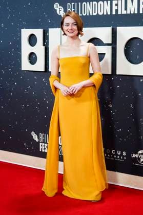Emma Stone at the premiere of the feature film Bugonia at the 69 BFI London Film Festival 2025 at the Royal Festival Hall London, 10 10 2025 Foto:xJ.xEdwardsx xFuturexImagex bugonia_5017