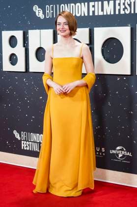 Emma Stone at the premiere of the feature film Bugonia at the 69 BFI London Film Festival 2025 at the Royal Festival Hall London, 10 10 2025 Foto:xJ.xEdwardsx xFuturexImagex bugonia_5018