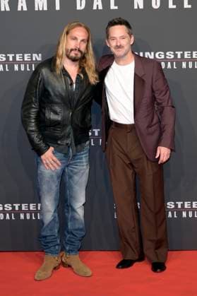 Marco Perego and Scott Cooper at the premiere of the feature film Springsteen Liberami dal nulla Springsteen Deliver Me from Nowhere at Space Cinema Moderno Rome, 10 10 2025 Foto:xA.xM.xTinghinox xFuturexImagex springsteen_rom_5024