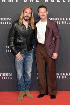 Marco Perego and Scott Cooper at the premiere of the feature film Springsteen Liberami dal nulla Springsteen Deliver Me from Nowhere at Space Cinema Moderno Rome, 10 10 2025 Foto:xA.xM.xTinghinox xFuturexImagex springsteen_rom_5025