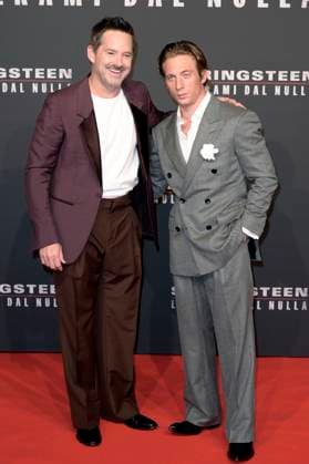 Scott Cooper and Jeremy Allen White at the premiere of the feature film Springsteen Liberami dal nulla Springsteen Deliver Me from Nowhere at Space Cinema Moderno Rome, 10 10 2025 Foto:xA.xM.xTinghinox xFuturexImagex springsteen_rom_5029