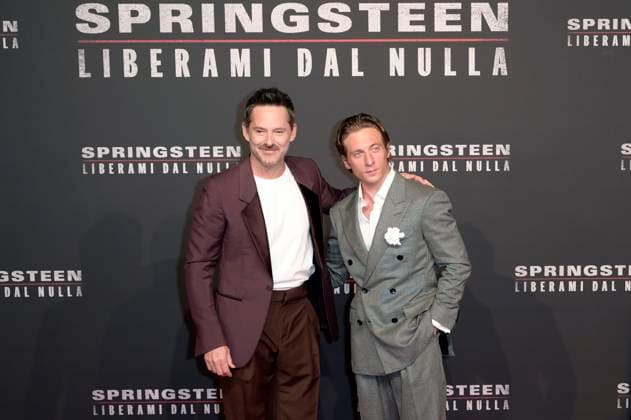 Scott Cooper and Jeremy Allen White at the premiere of the feature film Springsteen Liberami dal nulla Springsteen Deliver Me from Nowhere at Space Cinema Moderno Rome, 10 10 2025 Foto:xA.xM.xTinghinox xFuturexImagex springsteen_rom_5032
