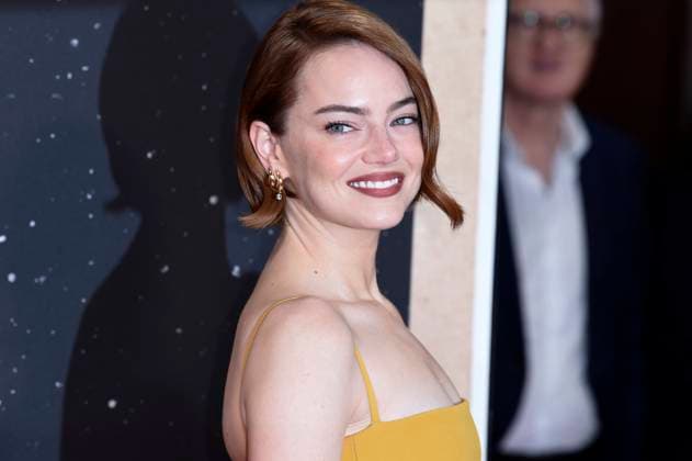 Emma Stone at the premiere of the feature film Bugonia at the 69 BFI London Film Festival 2025 at the Royal Festival Hall London, 10 10 2025 Foto:xS.xVasx xFuturexImagex bugonia_5084