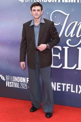 Charlie Rowe at the premiere of the feature film Jay Kelly at the 69 BFI London Film Festival 2025 at the Royal Festival Hall London, 10 10 2025 Foto:xS.xVasx xFuturexImagex kelly_5077