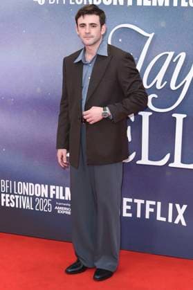 Charlie Rowe at the premiere of the feature film Jay Kelly at the 69 BFI London Film Festival 2025 at the Royal Festival Hall London, 10 10 2025 Foto:xS.xVasx xFuturexImagex kelly_5078