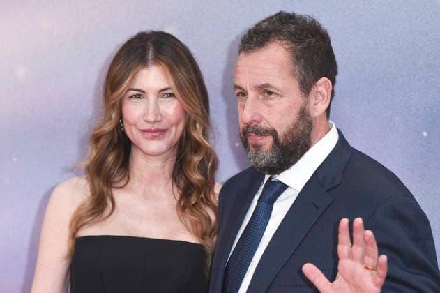 Jackie Sandler with husband Adam Sandler at the premiere of the feature film Jay Kelly at the 69 BFI London Film Festival 2025 at the Royal Festival Hall London, 10 10 2025 Foto:xS.xVasx xFuturexImagex kelly_5145