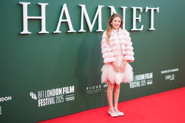 Hamnet UK premiere, BFI London Film Festival, Royal Festival Hall, London, 11 October 2025. Olivia Lynes attends the BFI London Film Festival; the UK premiere of HAMNET on Saturday 11 October 2025 at Royal Festival Hall, London. ., Credit:Julie Edwards Avalon  Copyright: xJuliexEdwardsx xAvalonx 1044790817