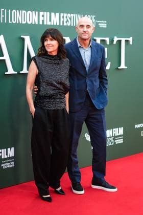 Hamnet UK premiere, BFI London Film Festival, Royal Festival Hall, London, 11 October 2025. Liza Marshall and Mark Strong attends the BFI London Film Festival; the UK premiere of HAMNET on Saturday 11 October 2025 at Royal Festival Hall, London. ., Credit:Julie Edwards Avalon  Copyright: xJuliexEdwardsx xAvalonx 1044791073