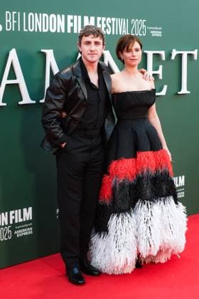 Hamnet UK premiere, BFI London Film Festival, Royal Festival Hall, London, 11 October 2025. Jessie Buckley and Paul Mescal attends the BFI London Film Festival; the UK premiere of HAMNET on Saturday 11 October 2025 at Royal Festival Hall, London. ., Credit:Julie Edwards Avalon  Copyright: xJuliexEdwardsx xAvalonx 1044791177