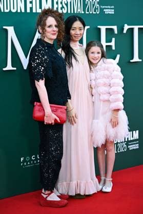 London BFI Hamnet Premiere Maggie O Farrell, Director Chloe Zhao and Olivia Lynes attending the Hamnet Premiere as part of the BFI London Film Festival in London, England on October 11, 2025. Photo by Aurore Marechal ABACAPRESS.COM London  Copyright: xMarechalxAurore ABACAx