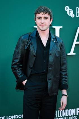 London BFI Hamnet Premiere Paul Mescal attending the Hamnet Premiere as part of the BFI London Film Festival in London, England on October 11, 2025. Photo by Aurore Marechal ABACAPRESS.COM London  Copyright: xMarechalxAurore ABACAx