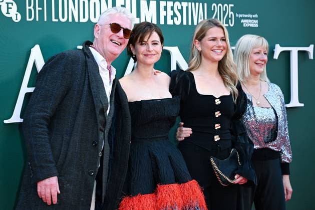 London BFI Hamnet Premiere Tim Buckley, Jessie Buckley and Marina Cassidy attending the Hamnet Premiere as part of the BFI London Film Festival in London, England on October 11, 2025. Photo by Aurore Marechal ABACAPRESS.COM London  Copyright: xMarechalxAurore ABACAx