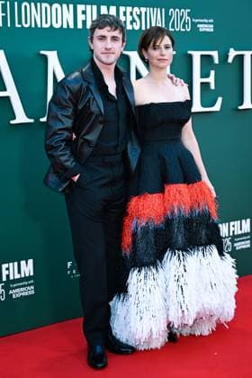 London BFI Hamnet Premiere Paul Mescal and Jessie Buckley attending the Hamnet Premiere as part of the BFI London Film Festival in London, England on October 11, 2025. Photo by Aurore Marechal ABACAPRESS.COM London  Copyright: xMarechalxAurore ABACAx