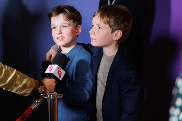 The Thing with Feathers, BFI London Film Festival, BFI Southbank, London, UK, 11 October 2025. Richard and Henry Boxall - BFI LFF - The Thing with Feathers Red Carpet Interview at BFI Southbank, London, UK on 11th October 2025, Credit:Manuela Langotsch Avalon United Kingdom, London, BFI Southbank Copyright: xManuelaxLangotschx xAvalonx 1044823374