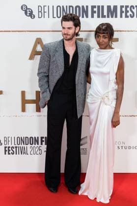 After The Hunt Gala at 69th BFI London Film Festival LONDON, UNITED KINGDOM - OCTOBER 11: Andrew Garfield and Ayo Edebiri attend the UK premiere of After The Hunt during the 69th BFI London Film Festival at the Royal Festival Hall in London, United Kingdom on October 11, 2025. Wiktor Szymanowicz Anadolu London United Kingdom. Editorial use only. Please get in touch for any other usage.  Copyright: x2025xAnadoluxWiktorxSzymanowiczx
