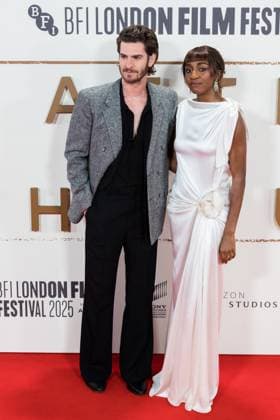 After The Hunt Gala at 69th BFI London Film Festival LONDON, UNITED KINGDOM - OCTOBER 11: Andrew Garfield and Ayo Edebiri attend the UK premiere of After The Hunt during the 69th BFI London Film Festival at the Royal Festival Hall in London, United Kingdom on October 11, 2025. Wiktor Szymanowicz Anadolu London United Kingdom. Editorial use only. Please get in touch for any other usage.  Copyright: x2025xAnadoluxWiktorxSzymanowiczx